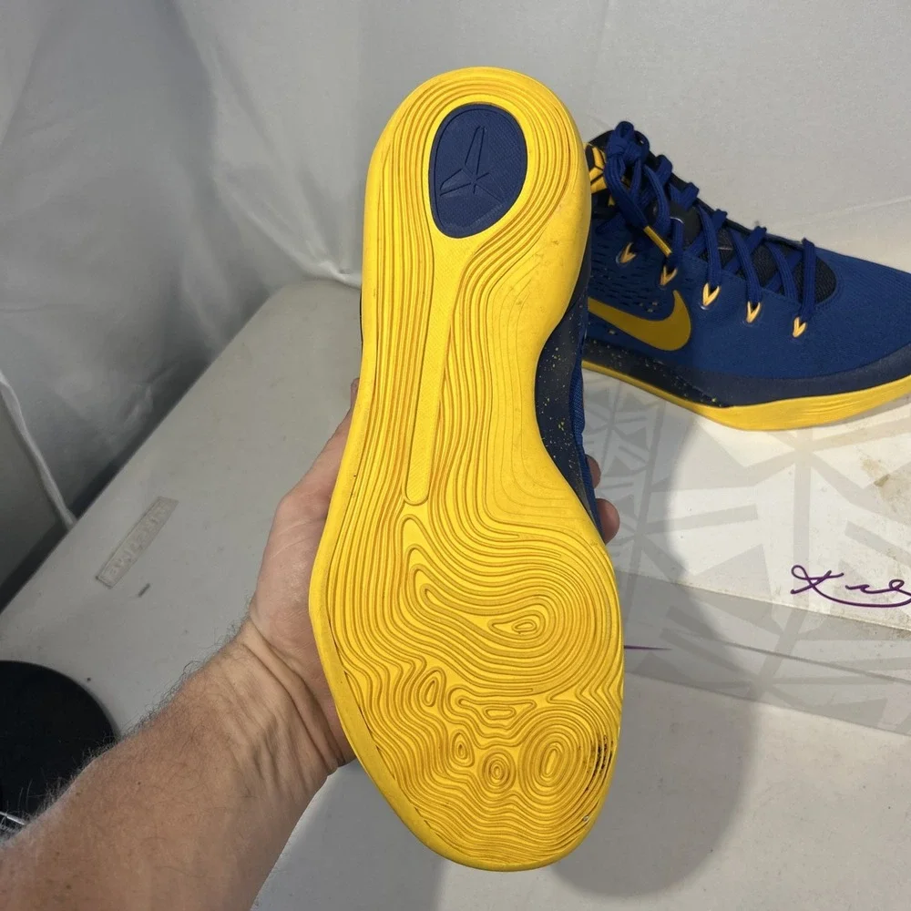 Nike Kobe 9 IX Low Em Men's Sneakers Size 12 , University Gold Gym Blue W/box